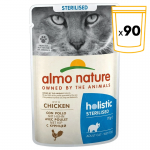 Almo Nature Sterilised Comida Húmeda para Gatos Esterilizados con Pollo