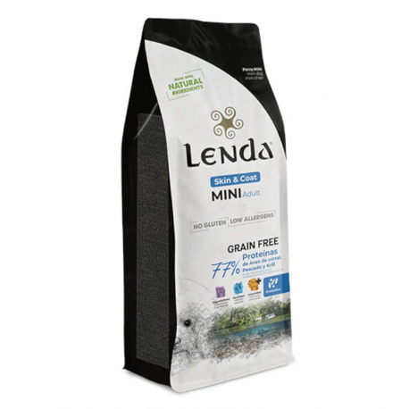 Pienso para perros mini Lenda Dog Piel y Pelaje con pescado