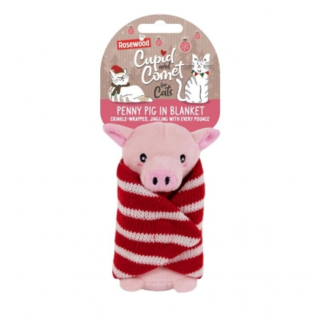 Rosewood Peluche para Gatos Cerdito de Navidad