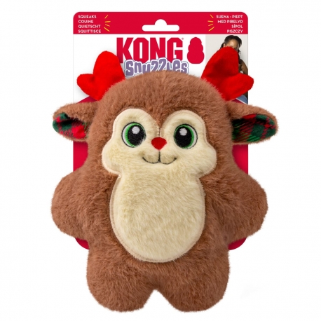Kong Snuzzles Peluche para Perros Medianos Reno de Navidad