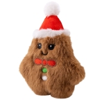 Kong Peluche para Perros Mini Muñeco de Jengibre de Navidad