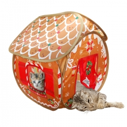 Kong Caseta Plegable para Gatos Pan De jengibre Navidad