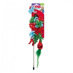 Kong Caña para Gatos de Navidad con Plumas y Catnip