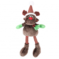 Peluche para Perros Reno de Piernas Largas de Navidad Pawise