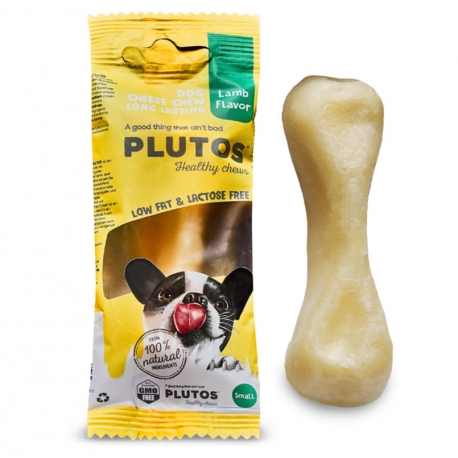 Plutos Small Hueso para Perros Pequeños Snack con Queso y Cordero