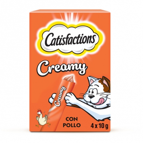 Catisfactions Creamy Snack Cremoso para Gatos con Pollo