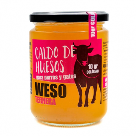 Weso Ternera Caldo de Huesos para Perros y Gatos