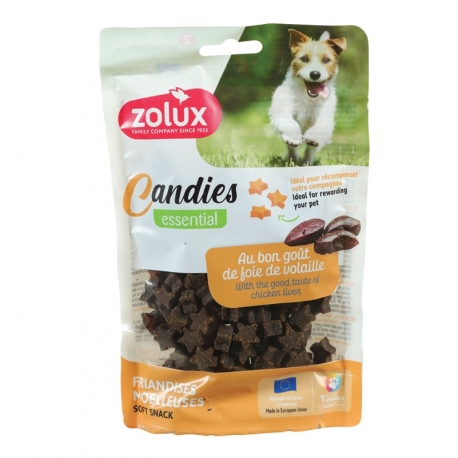 Zolux Candies Mini Estrella Snack para Perros Pequeños con Hígado