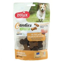 Zolux Candies Maxi Huesos Snack para Perros Medianos y Grandes con Corazón e Hígado