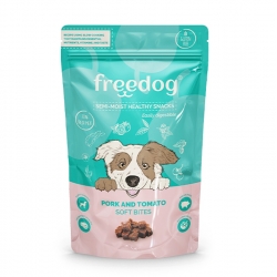 Freedog Snack Semi-húmedo para Perros con Cerdo y Tomate