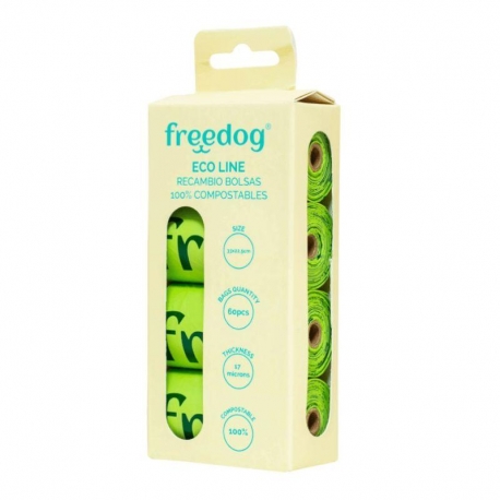 Freedog ECO Bolsas Higiénicas Compostables para Perros