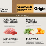 Honest Roots Origin Countryside Puppy Pienso Natural para Cachorros con Pollo y Vacuno