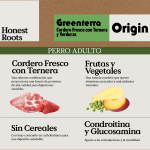 Honest Roots Origin Greenterra Pienso Natural Para Perros con Cordero and Vacuno
