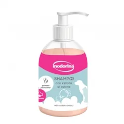 Inodorina Champú Hidratante para Perros y Gatos con Algodón