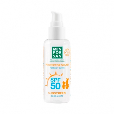 Menforsan Protector Solar para Perros y Gatos SPF 50