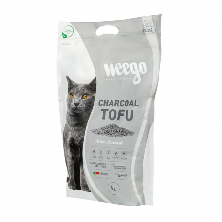 Weego Charcoal Tofu Arena Vegetal para Gatos