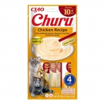 Churu Senior Snack Cremoso para Gatos Mayores de 10 Años Receta de Pollo