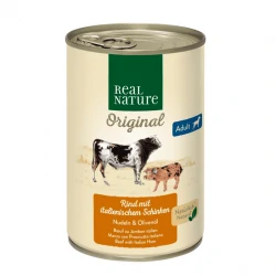 Real Nature Classic Latas Para Perros Adultos Ternera Jamón