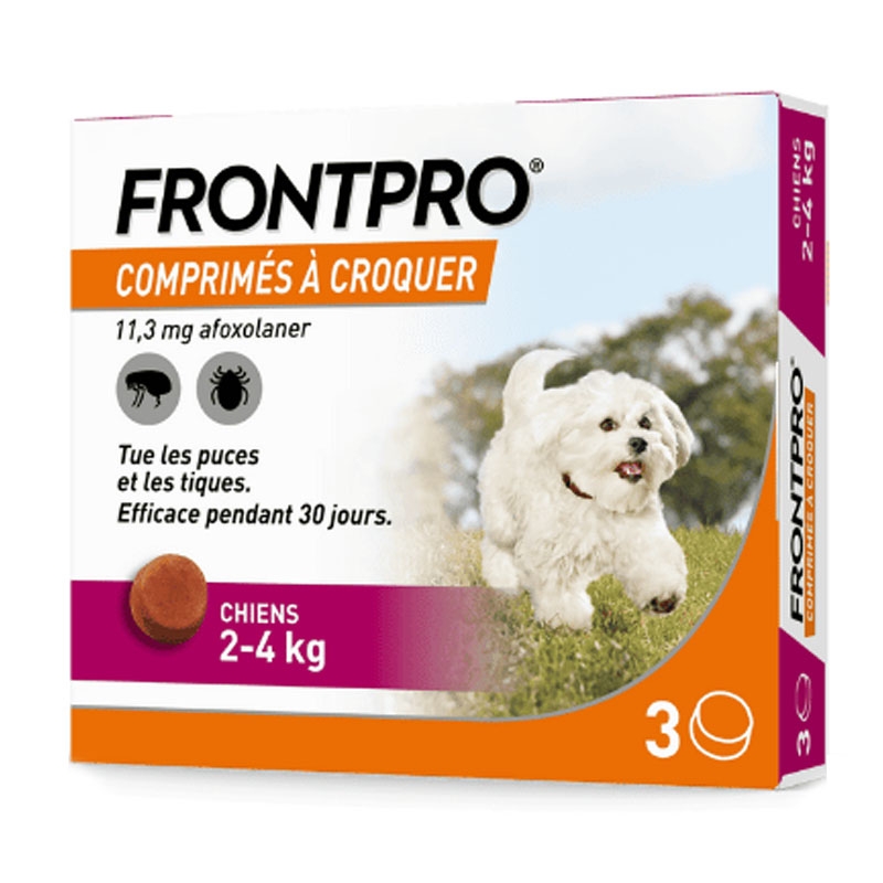 Frontpro Comprimidos Masticables Antiparasitario Para Perros 2-4 Kg