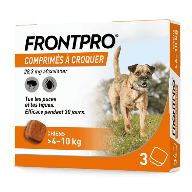 Frontpro Comprimidos Masticables Antiparasitario Para Perros 4-10 Kg