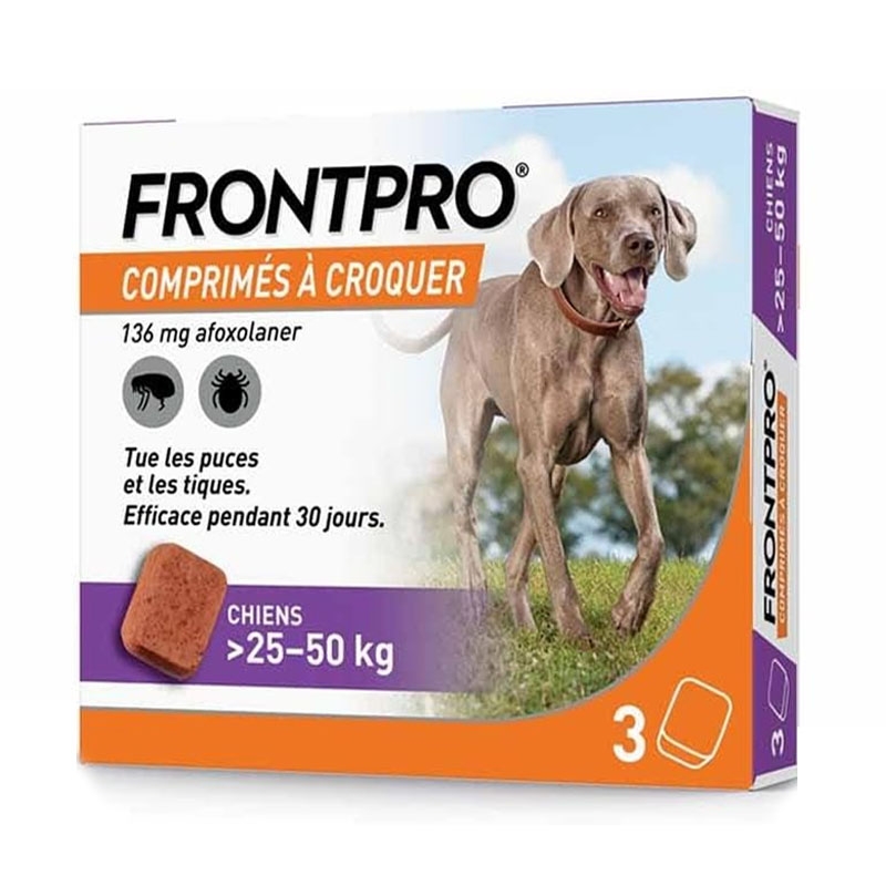 Frontpro Comprimidos Masticables Antiparasitario Para Perros 25-50 Kg