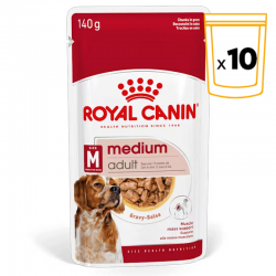 Royal Canin Medium Adult Comida Húmeda Para Perros Medianos Bocaditos en Salsa