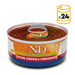 Farmina ND Pumpkin Comida Húmeda para Gatos con Pollo, Calabaza y Granada