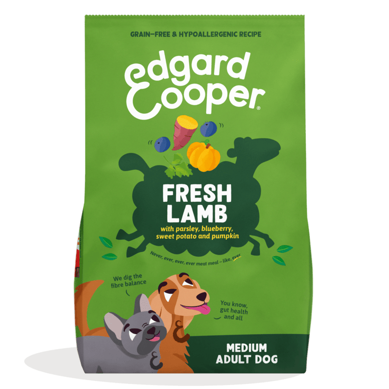 12Kg Edgard & Cooper Pienso Para Perros Sin Cereales De Cordero 12kg