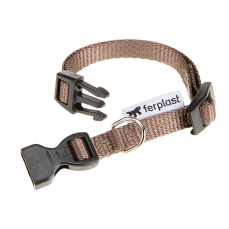 Collar Nylon Club C Brown Ferplast