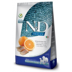 Farmina ND Dog Ocean Grain Free Medium Maxi Hareng croquettes pour chiens