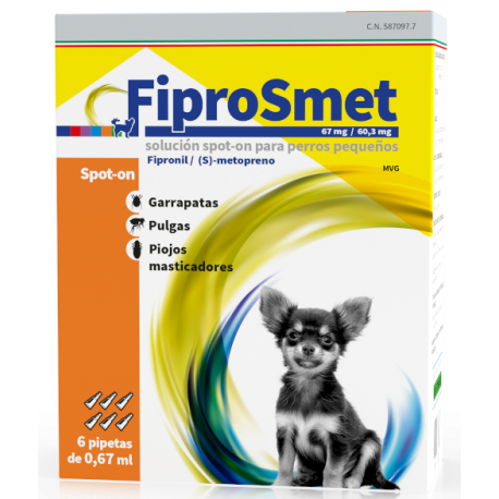 Fiprosmet pipetas antiparasitarias para Perros
