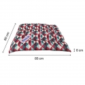 Colchoneta Bold Neo Burgundy Geometric para perros