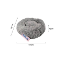 Cama Bold Donut Dolce Gris Para Perros y Gatos