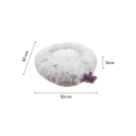 Cama Bold Donut Dolce Blanca Para Perros y Gatos
