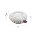 Cama Bold Donut Dolce Blanca Para Perros y Gatos