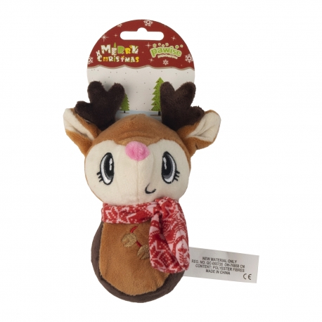 peluche para perro Pawise Reno Navidad 15 cm