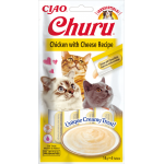 Pack Churu para gato adulto Pure de Pollo Con Queso 12x56gr