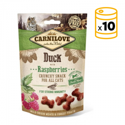 Carnilove Cat Crunchy Snack sabor Pato Frambuesa