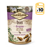 Pack Carnilove Snack pour chien semi-humide au goût de caille à l'origan
