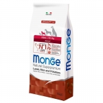 Monge Pienso para Perros Mini Adultos con Cordero, Arroz y Patata