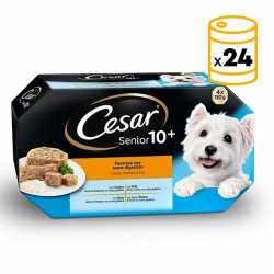 Cesar Senior 10+ Comida Humeda Para Perros Senior 24X150g