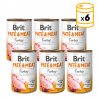 Brit Paté&Meat Turkey Nourriture Humide pour Chiens avec Dinde