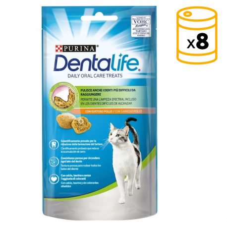 Pack Dentalife de snacks dentales para gatos de pollo