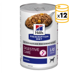 Pack x12 boîtes Hills i/d pour chiens ayant des problèmes digestifs