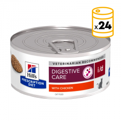 Pack x24 boîtes Hills PD i/d .156 gr. pour chats ayant des problèmes digestifs