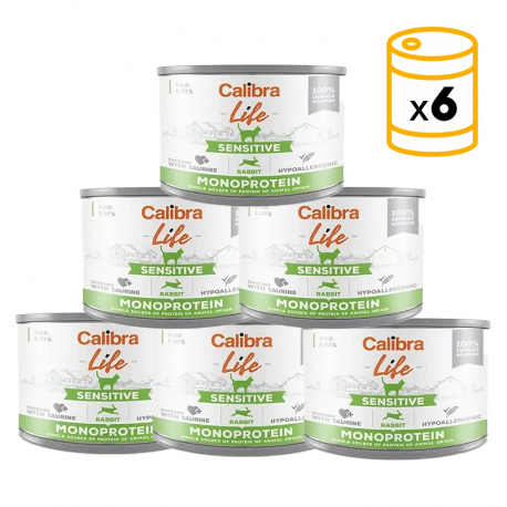 Calibra Gato Adulto Sensitive Latas con Conejo
