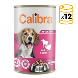 Calibra Premium perro Adulto Latas con Ternera y Pavo en Salsa