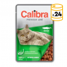 Pack x24 Calibra cat sterilised nourriture humide pouch saumon