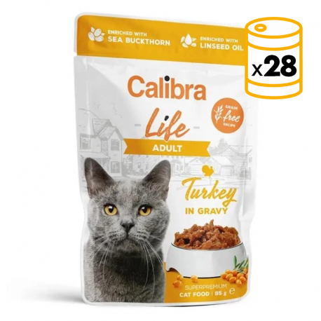 Calibra Gato Adulto Pouch con Pavo en Salsa