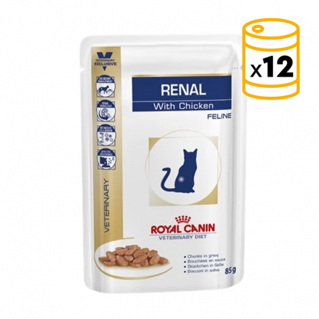 Royal Canin Veterinary Diets-Renal Aliment pour chats 85 gr (1)
